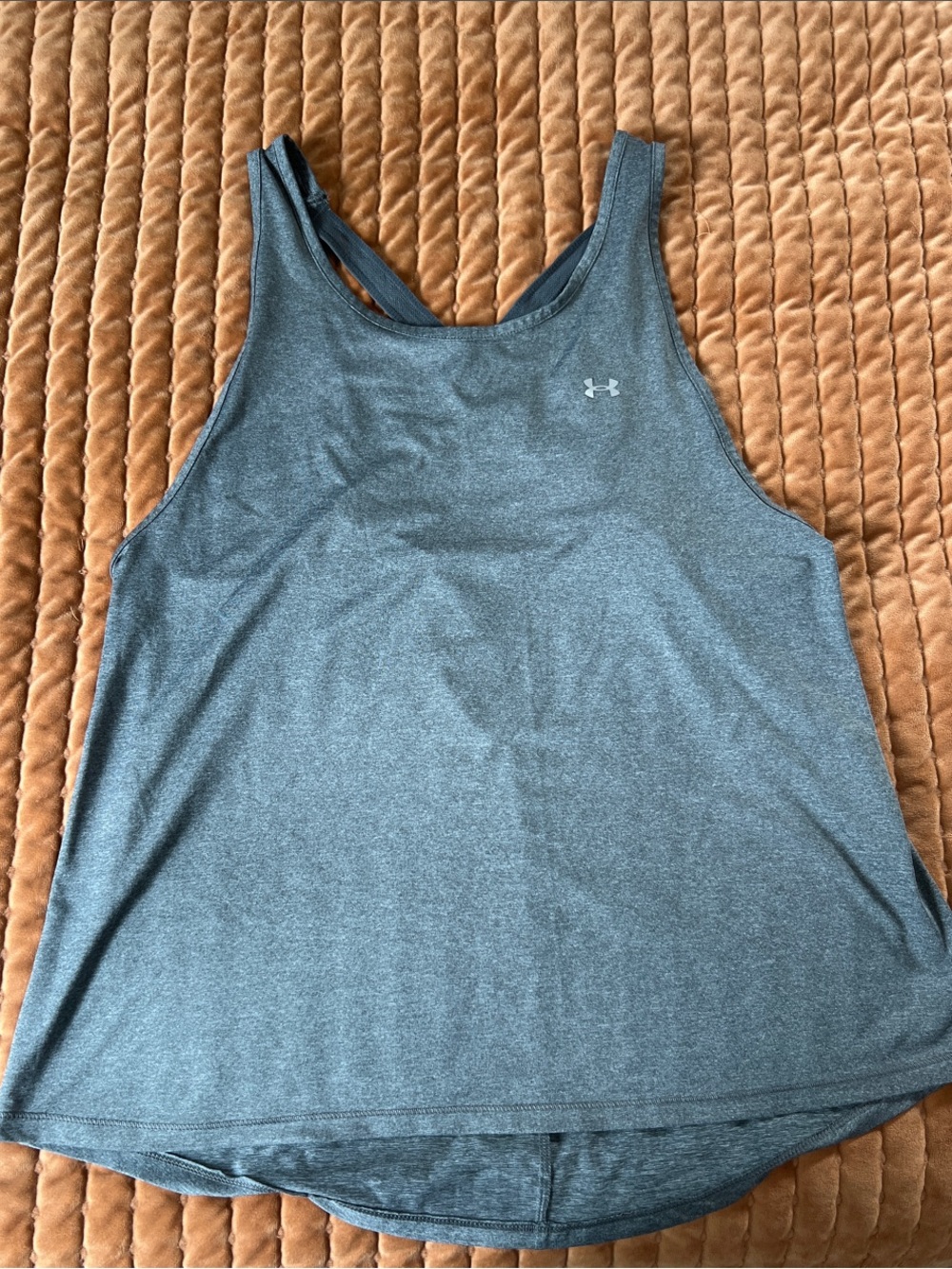 Under Armour Charcoal Gray Racerback Performance Tank